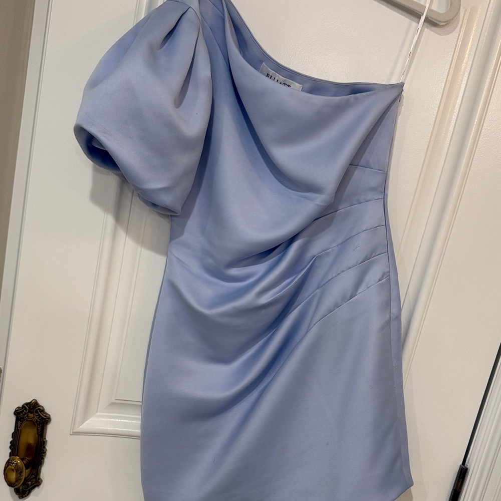 Elegant One-Shoulder Elliatt Blue Dress